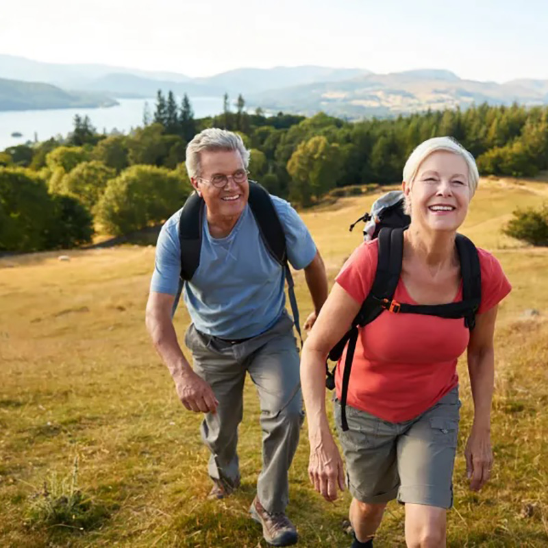 Active Senior Hiking A Trail - Independent Senior Living At The Iris